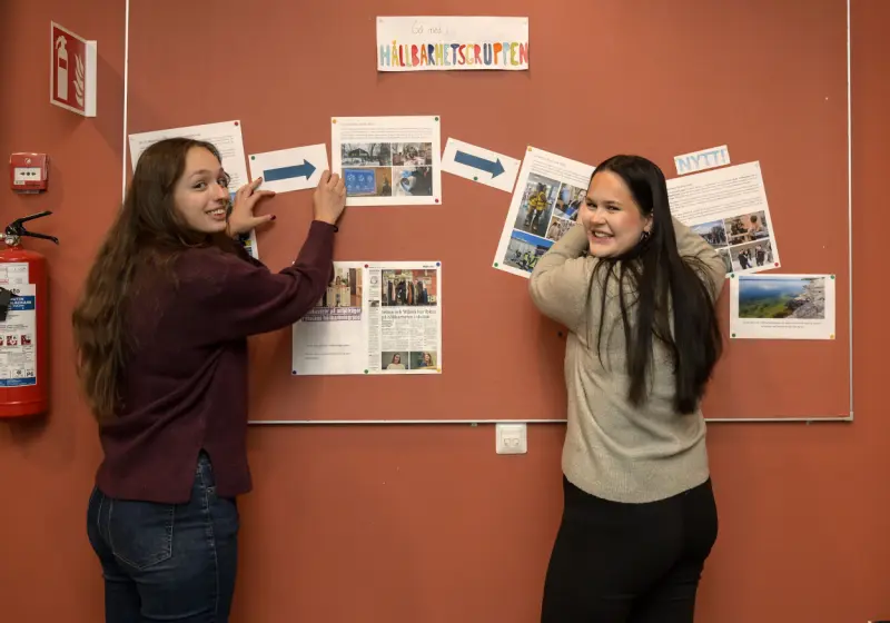 Unga hållbarhetsambassadörer på Ålands lyceum