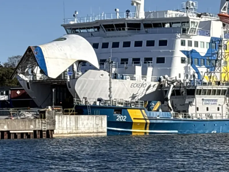 Klart när ms Eckerö ska repareras – ställer in två avgångar