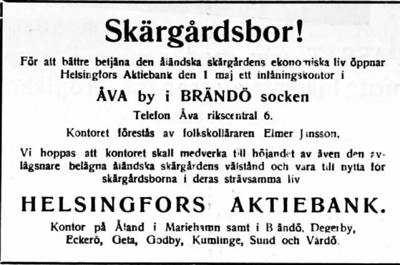 Slemmerntippning år 1947 och ny branddepå i Geta