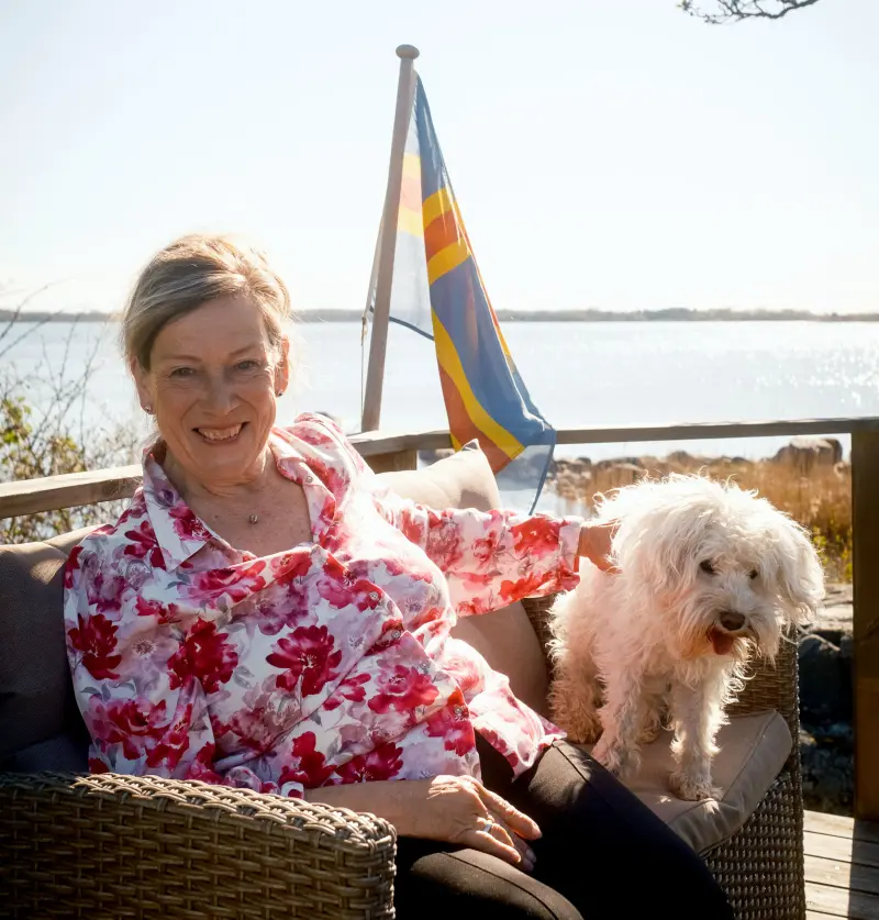 Monika har sitt hjärta och själ i Kumlinge