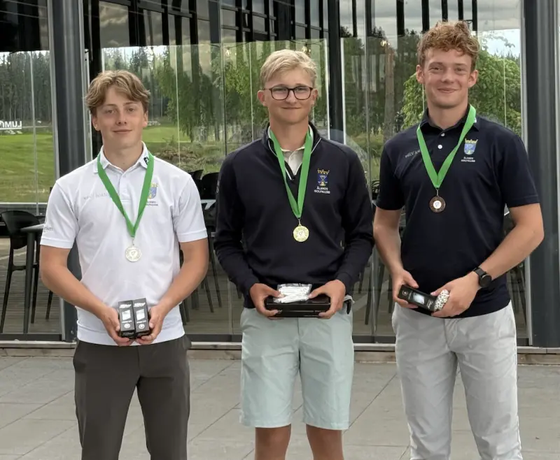 Golfjuniorer tog slätt på finländskt tourtävling