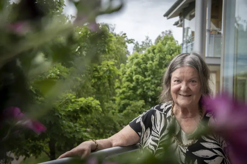 Pirkko håller humöret uppe i med- och motvind
