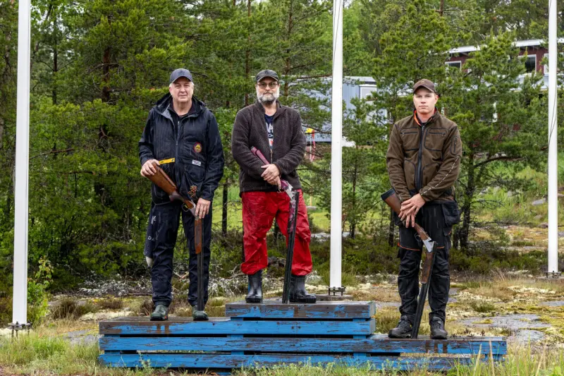 Efter tusen skott i hällregn – här är nya medaljtrion