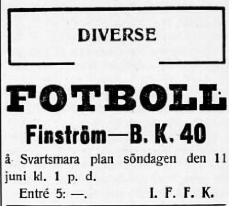 Fotbollsuppsnack om rustat Sunds IF